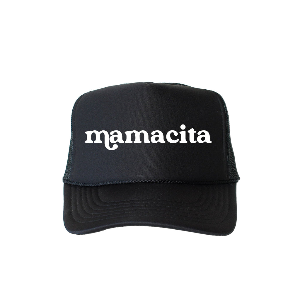 Mamacita, Sassy, Funny, Black Snapback Trucker Hat