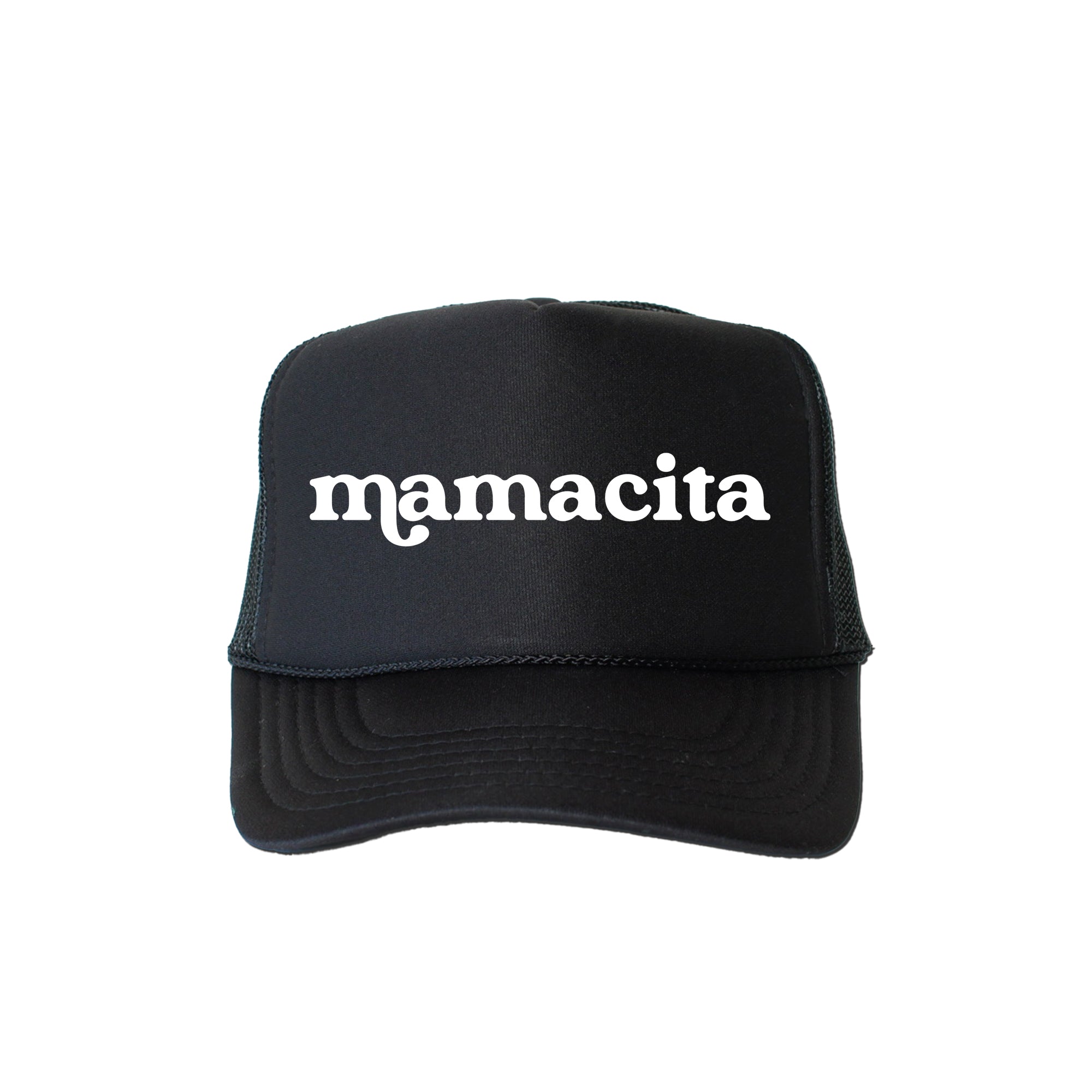 Mamacita, Sassy, Funny, Black Snapback Trucker Hat