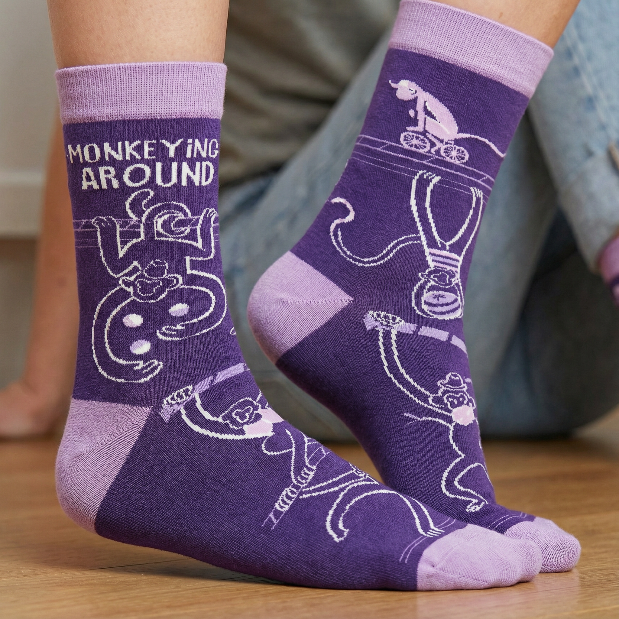 Monkeying Around Socks | Funny Unisex Socks