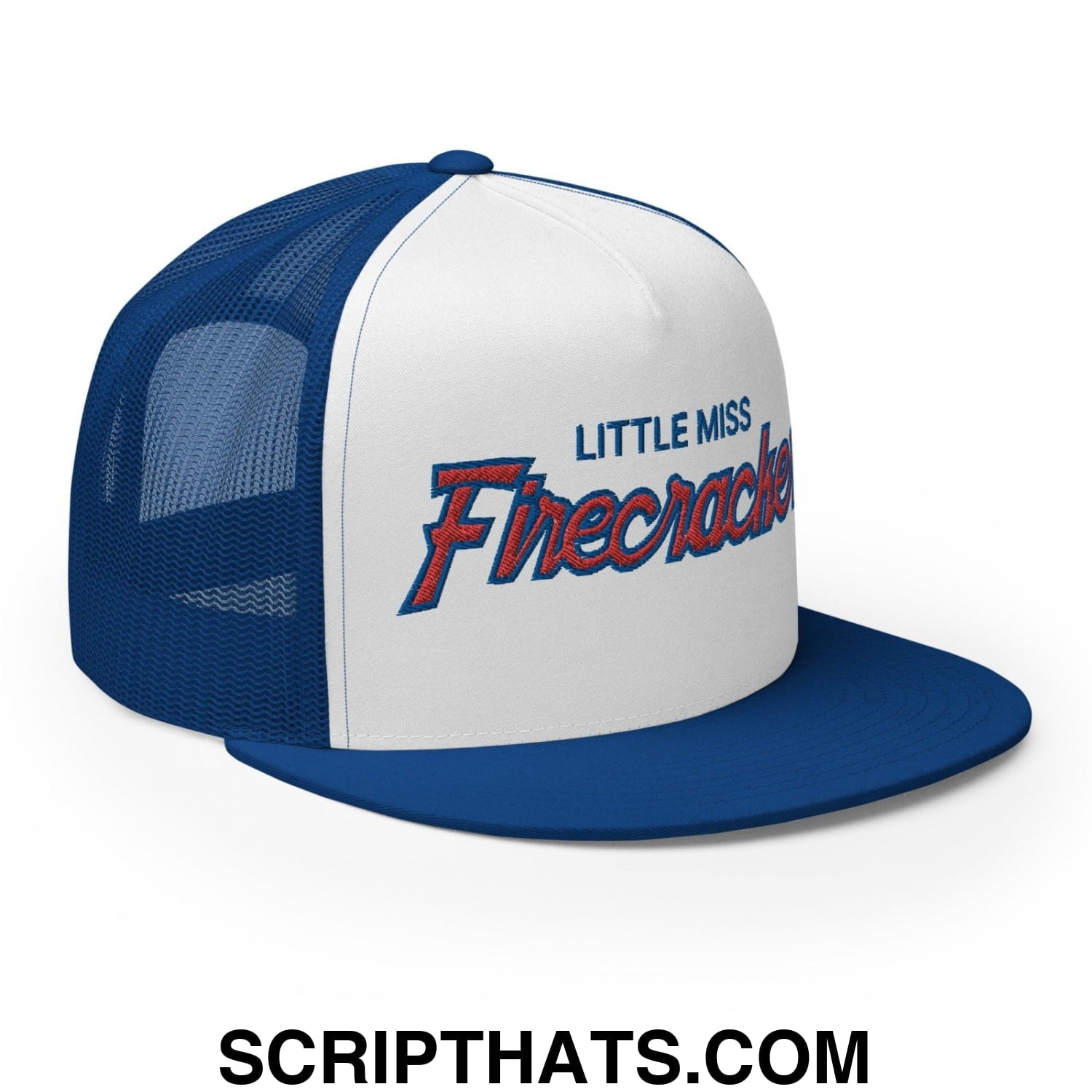 Little Miss Firecracker 4th of July Funny Snapback Trucker Hat