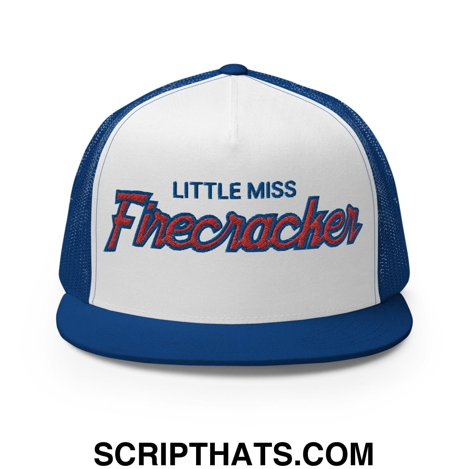 Little Miss Firecracker 4th of July Funny Snapback Trucker Hat