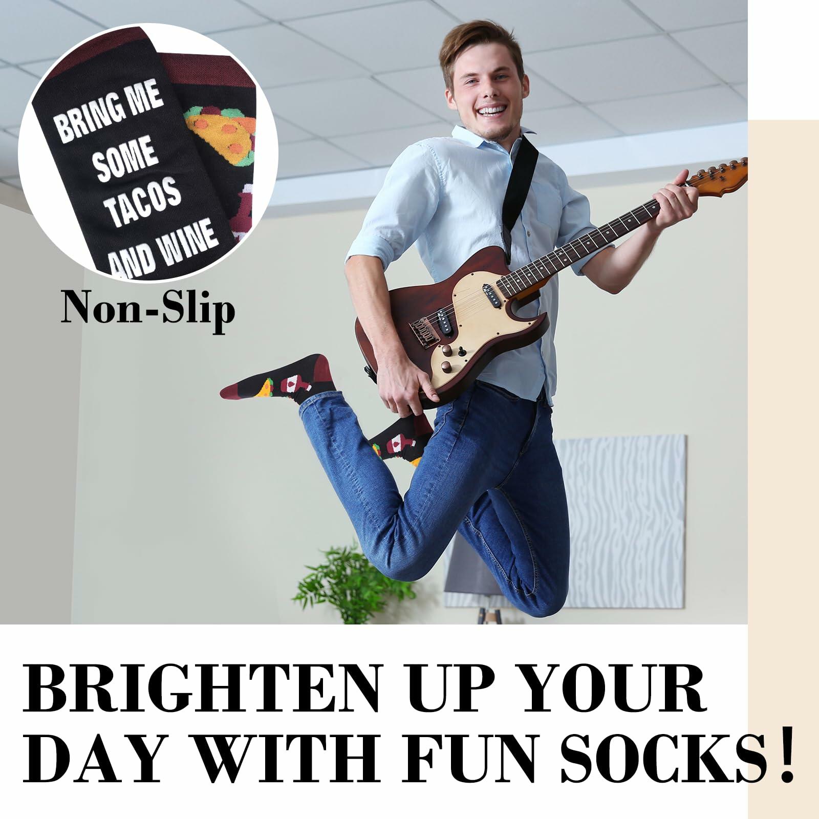 Funny Taco Socks Novelty Gift One Size Fits Most