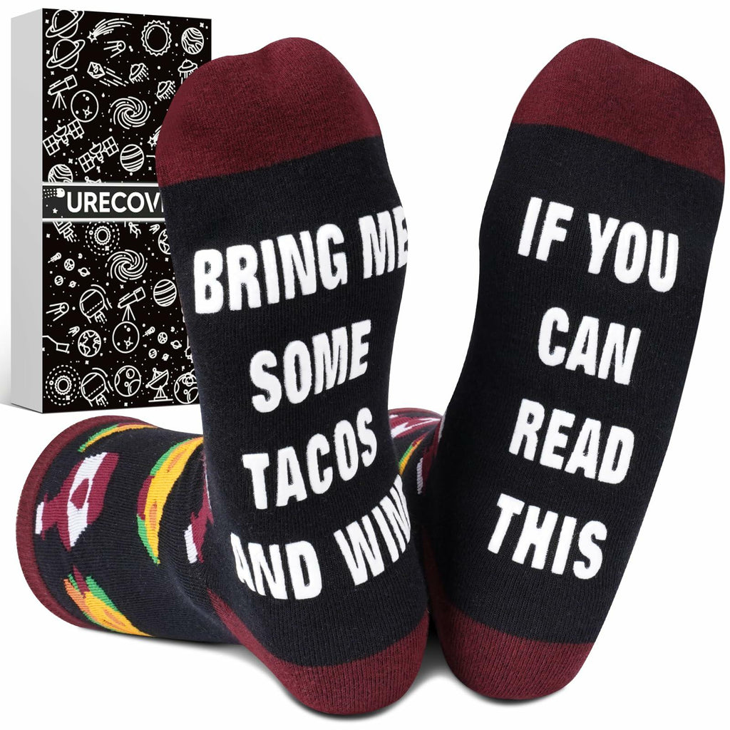 Funny Taco Socks Novelty Gift One Size Fits Most