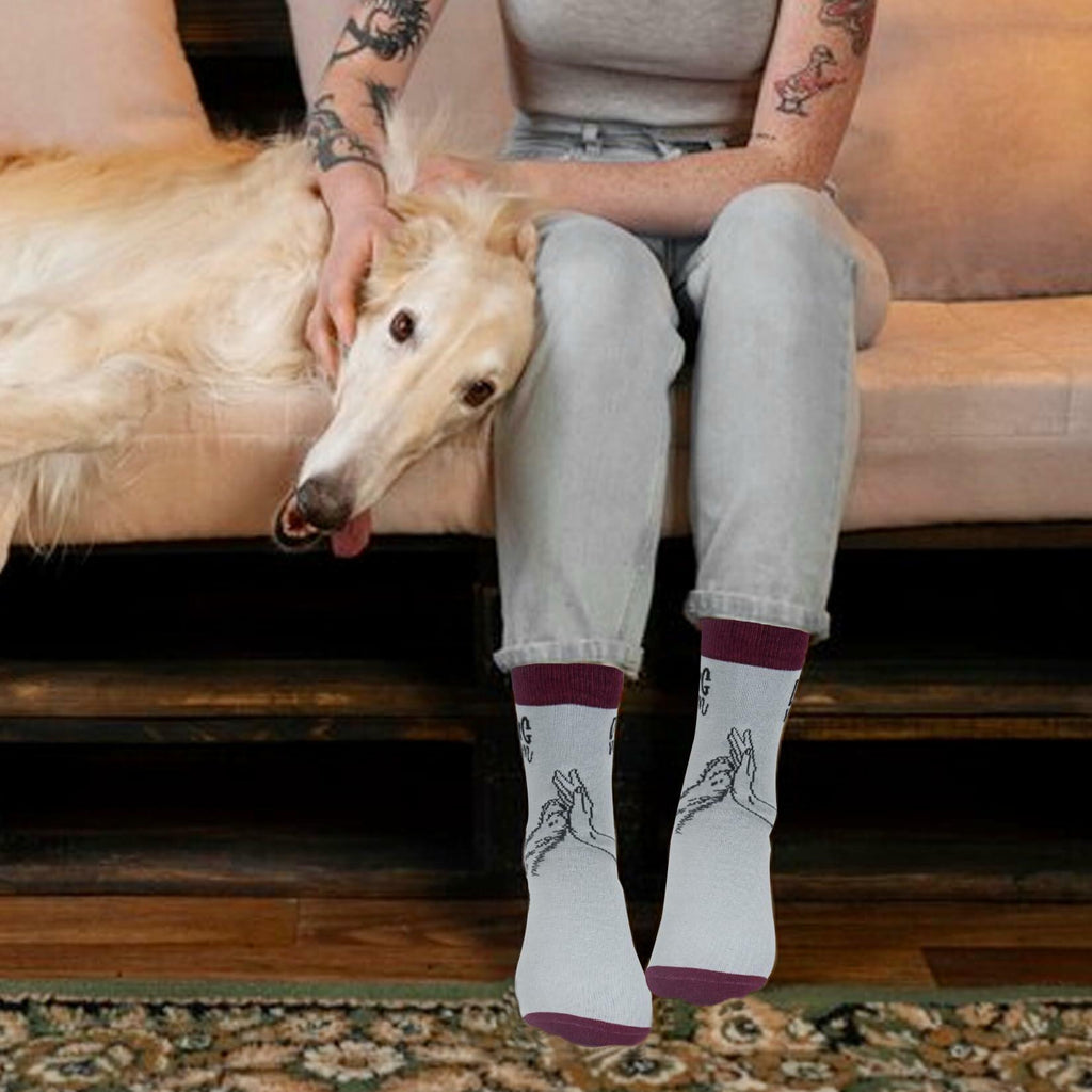 Huahui Dog Mom Socks for Women, Funny Dog Lover Gifts, 1 Pair