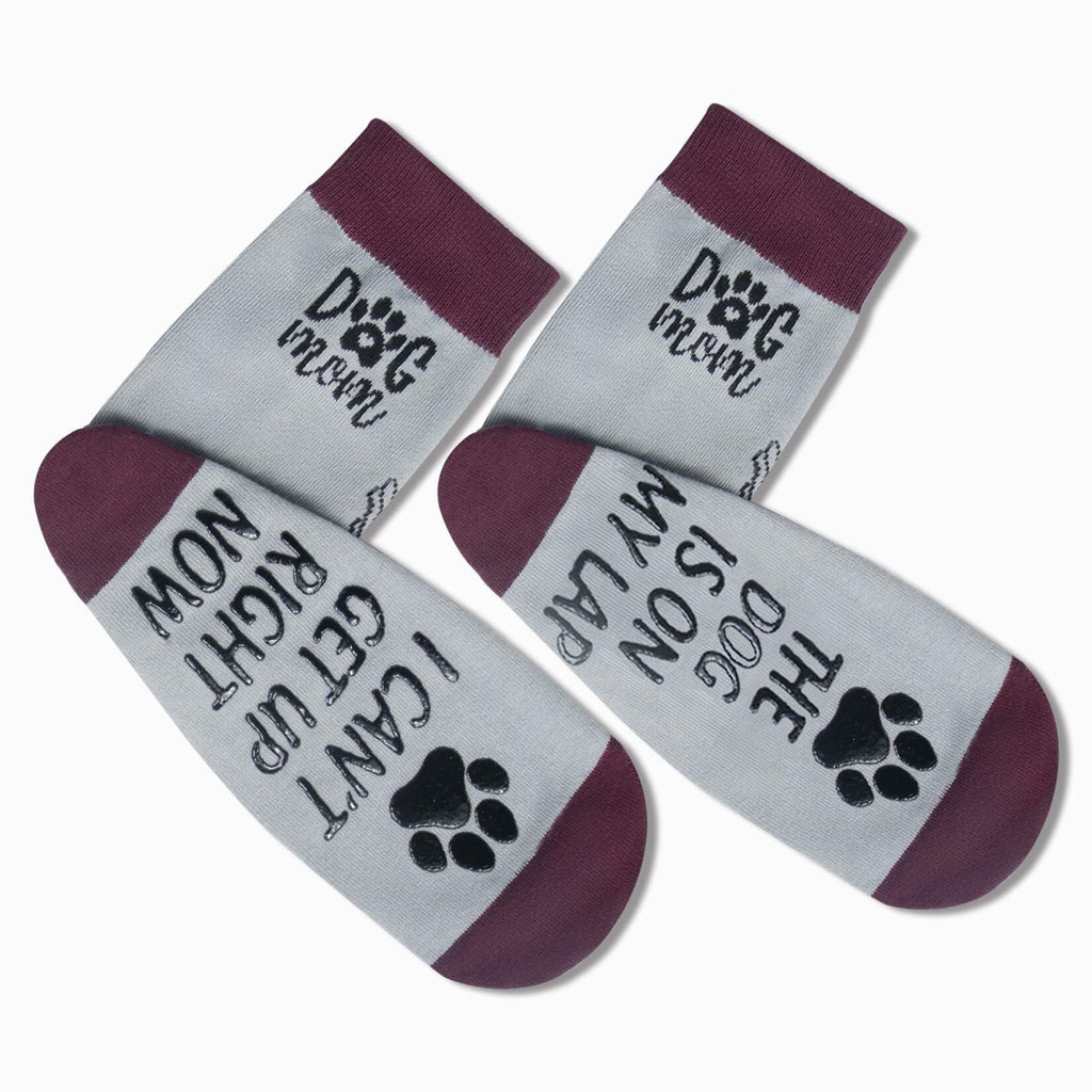 Huahui Dog Mom Socks for Women, Funny Dog Lover Gifts, 1 Pair
