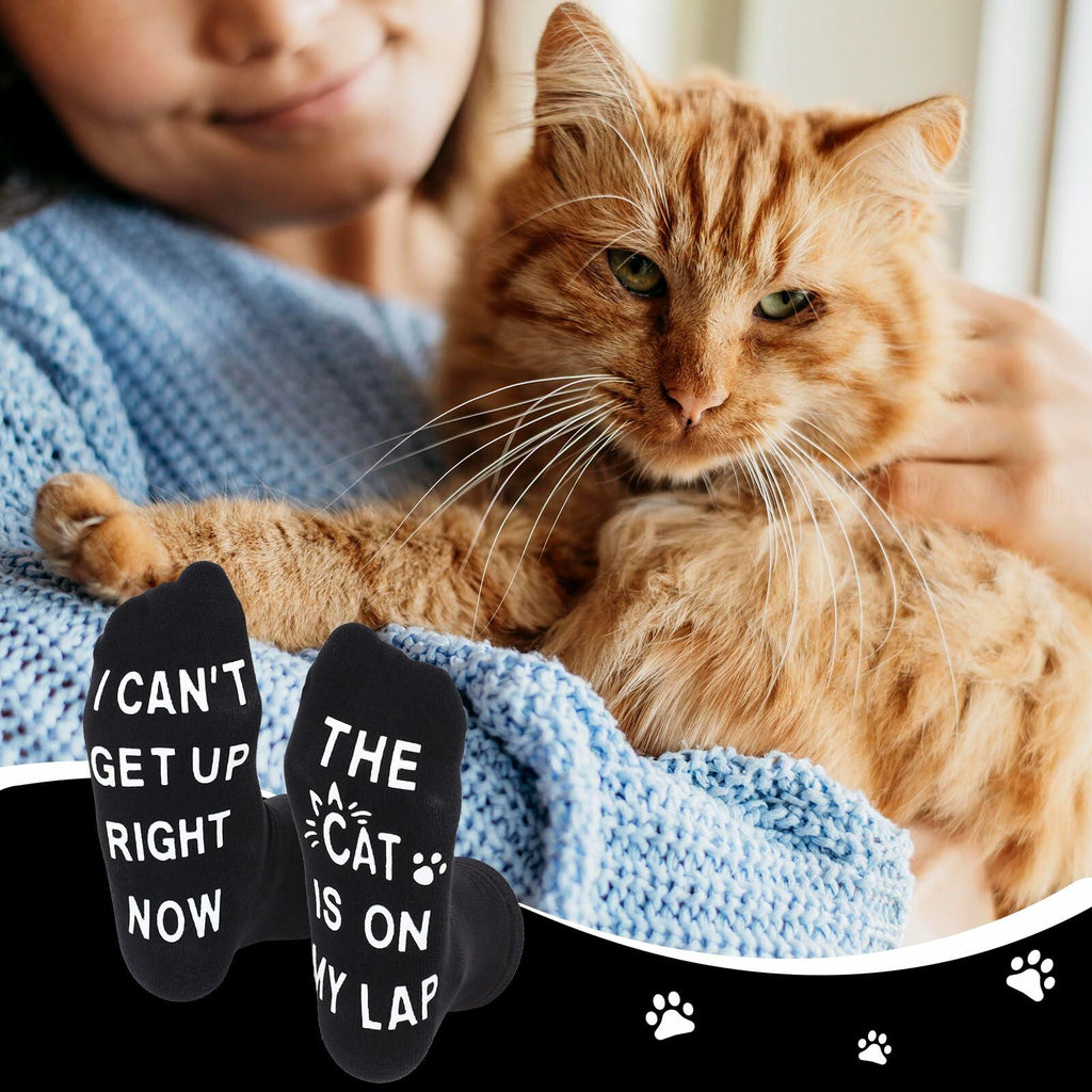 COMNICO Women's Novelty Socks Cat Dog Mom Funny Multi-color, 1 Pair