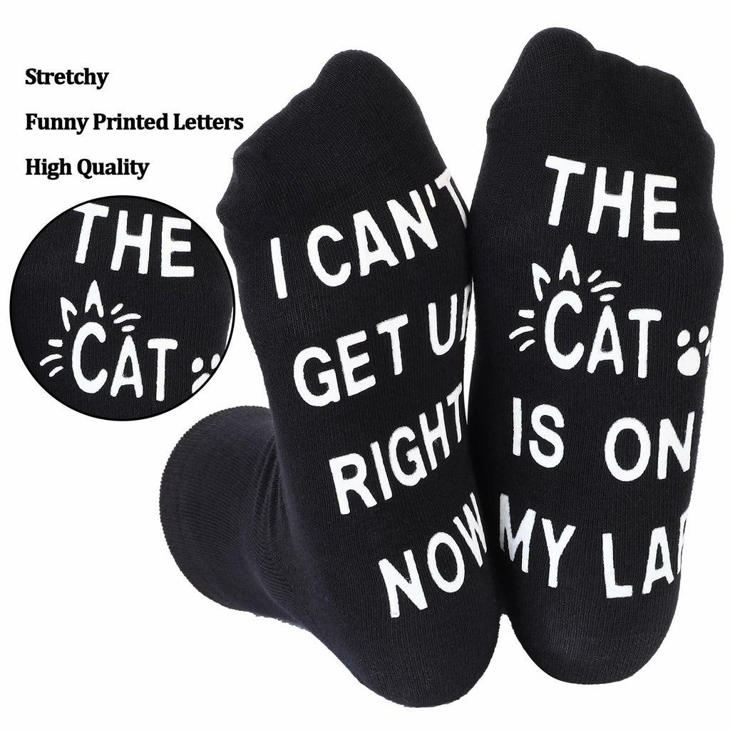 COMNICO Women's Novelty Socks Cat Dog Mom Funny Multi-color, 1 Pair