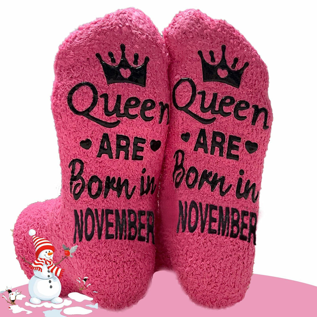 Ao Yee ZGL Queen ARE Born in August Women Socks Funny Birthday Gifts